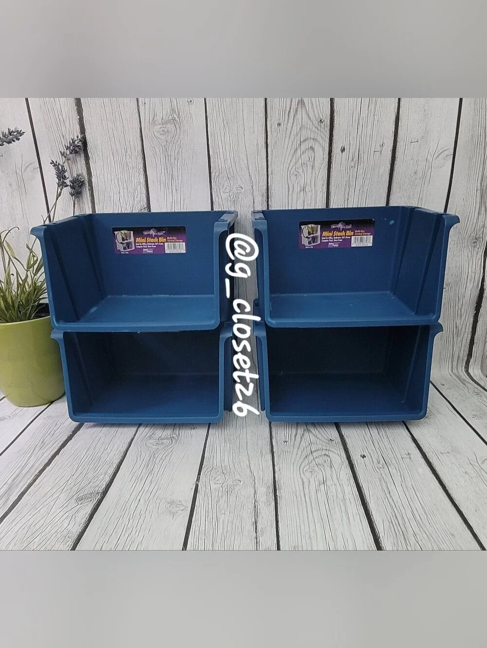 Stackable Mini Storage Bins by